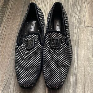 Stacy Adams Black Formal Loafers with Tassel